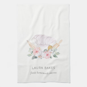 Paño De Cocina Gorra De Chef Rosa De Rubor Que Abunda El Susurro