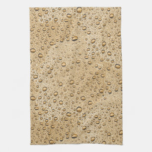 Paño De Cocina Gotas de agua de oro