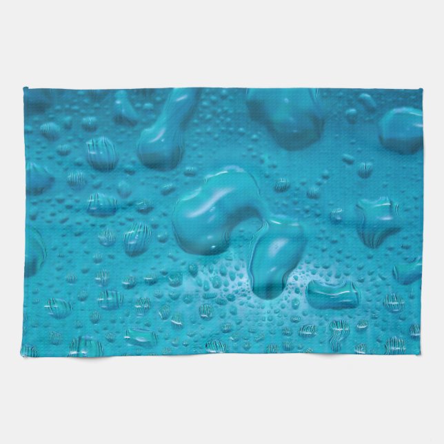 Paño De Cocina Gotas de agua en el vidrio:- (Horizontal)
