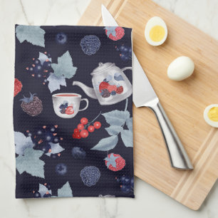 Paño De Cocina Gouache Berries Pattern Apron