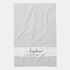 Paño De Cocina Gourmet Gris Gris Gourmet Check Country Gourmet