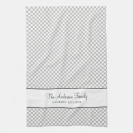 Paño De Cocina Gourmet Gris Gris Gourmet Check Country Gourmet