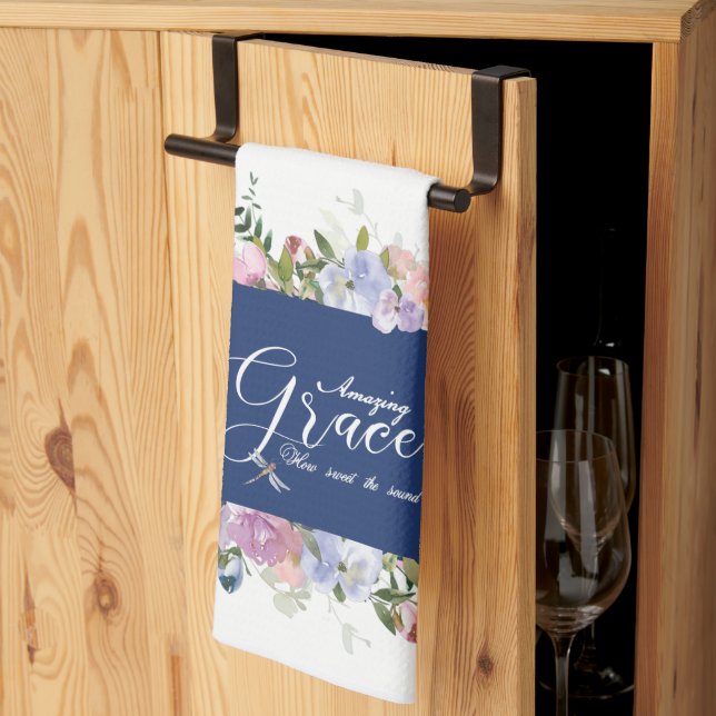Paño De Cocina Gracia asombrosa floral (Pliegue de tercios)