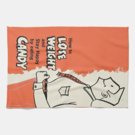 Paño De Cocina Graciosa pérdida de peso de la cosecha y gafas de