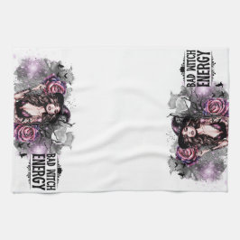 Paño De Cocina Graciosa y mala energía de bruja