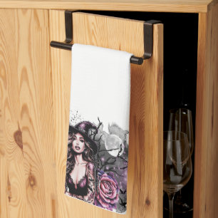 Paño De Cocina Graciosa y mala energía de bruja