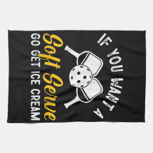 Paño De Cocina Gracioso Baloncesto Si Quieres Un Servido Suave Ve