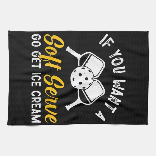 Paño De Cocina Gracioso Baloncesto Si Quieres Un Servido Suave Ve (Horizontal)