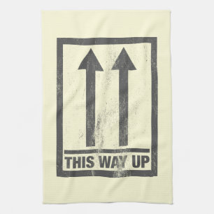 Paño De Cocina Gracioso de esta manera de arriba a firmar