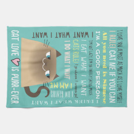 Paño De Cocina Gracioso gato siamés