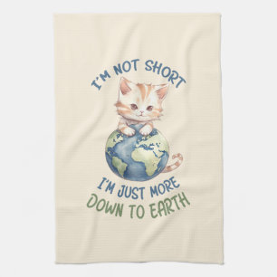 Paño De Cocina Gracioso y lindo gato - Abajo a la Tierra (2)