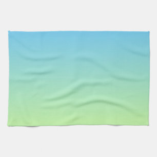 Paño De Cocina Gradiente azul y verde