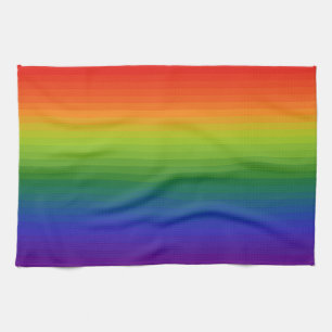 Paño De Cocina Gradiente de arco iris tachado