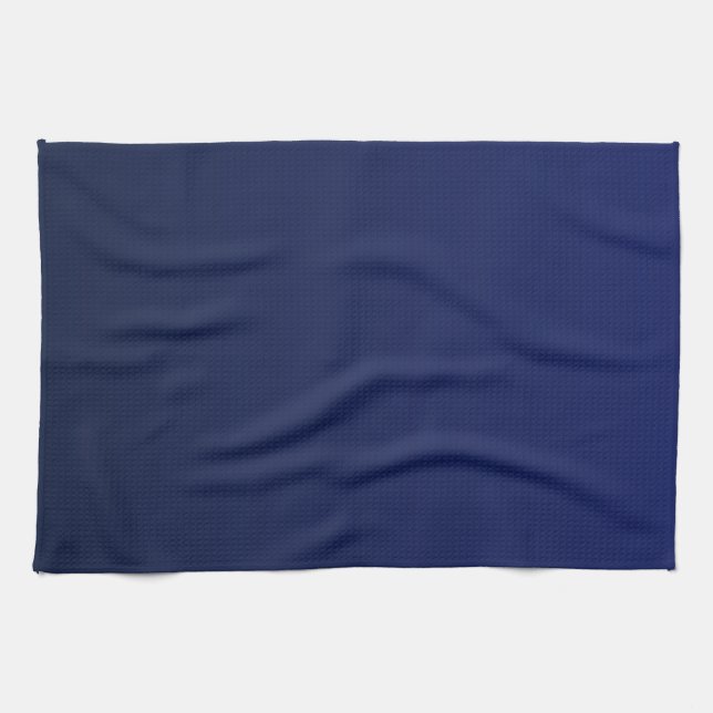 Paño De Cocina Gradiente de Azul Marino Azul Profundo (Horizontal)