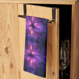 Paño De Cocina Gradiente Fusión Morado Rosa Oscuro Patrón Abstrac