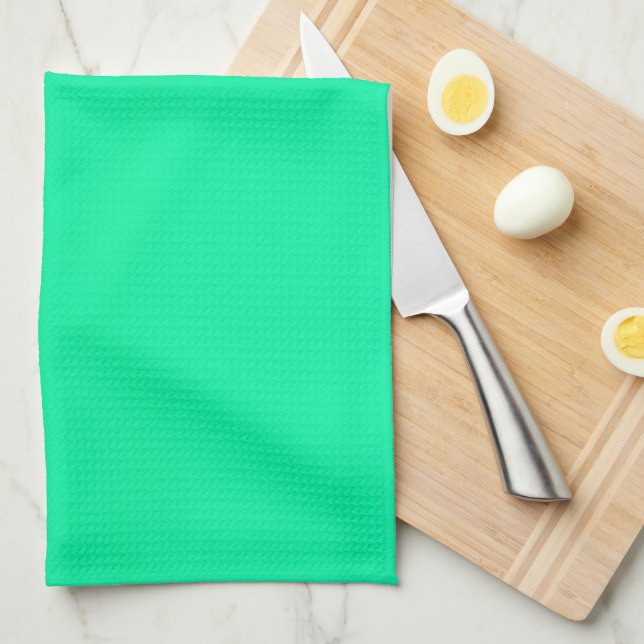 Paño De Cocina Gradiente verde de primavera  (Doblado Cuarto)
