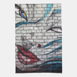 Paño De Cocina Graffiti Chica asiático