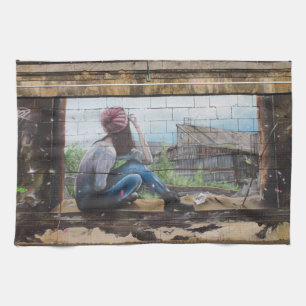 Paño De Cocina Graffiti de Recuerdos de la infancia dulce