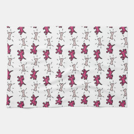 Paño De Cocina Graffiti estilo Perros y Huesos Toque de perro bla