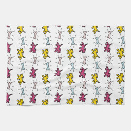 Paño De Cocina Graffiti estilo Perros y Huesos Toque de perro bla