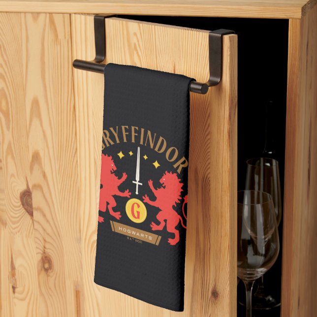 Paño De Cocina Gráfica de doble león de la casa GRYFFINDOR™ (Pliegue de tercios)