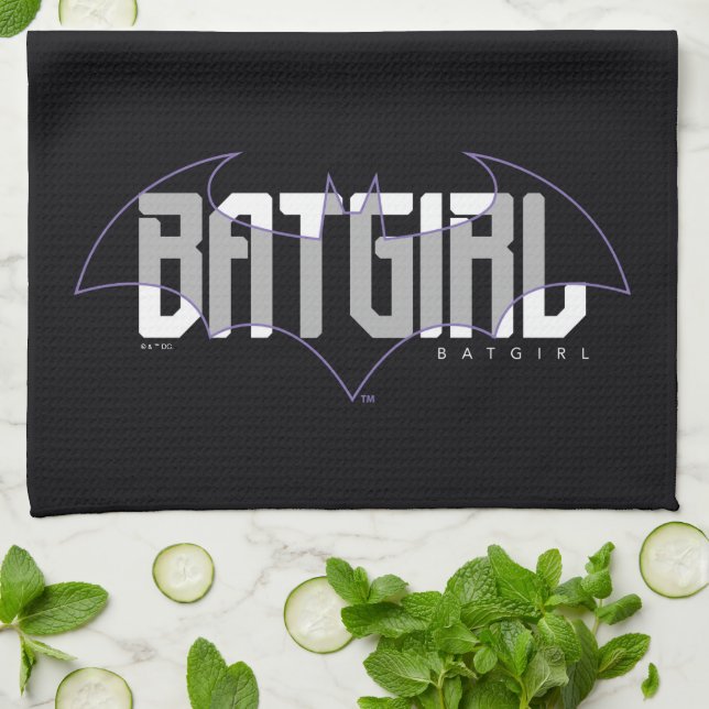 Paño De Cocina Gráfica de nombre de alta tecnología de Batgirl (Doblado)