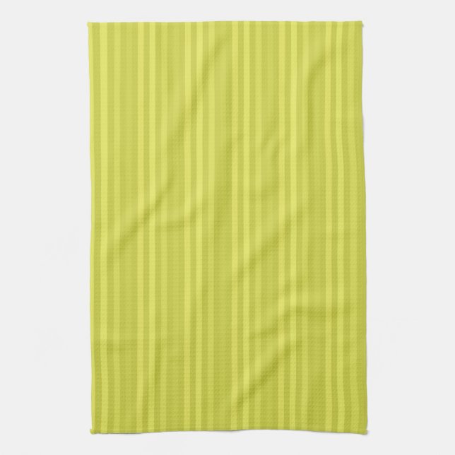 Paño De Cocina Gráfico de rayas verticales amarillo chartreuse (Vertical)