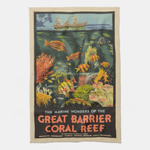 Paño De Cocina Gran Barrera de Coral Poster Australia