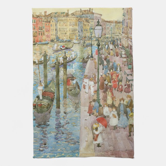 Paño De Cocina Gran Canal de Venecia, por Maurice Prendergast (Vertical)