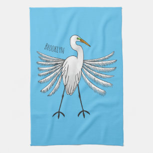 Paño De Cocina Gran ilustracion de personalizado de aves de garga