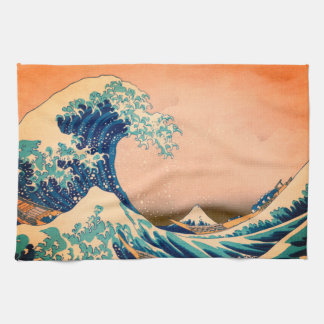 Paño De Cocina Gran ola de Kanagawa y arte japonés/Japón