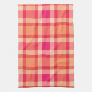 Paño De Cocina Grande y moderno de color rosa, Naranja, coral y f