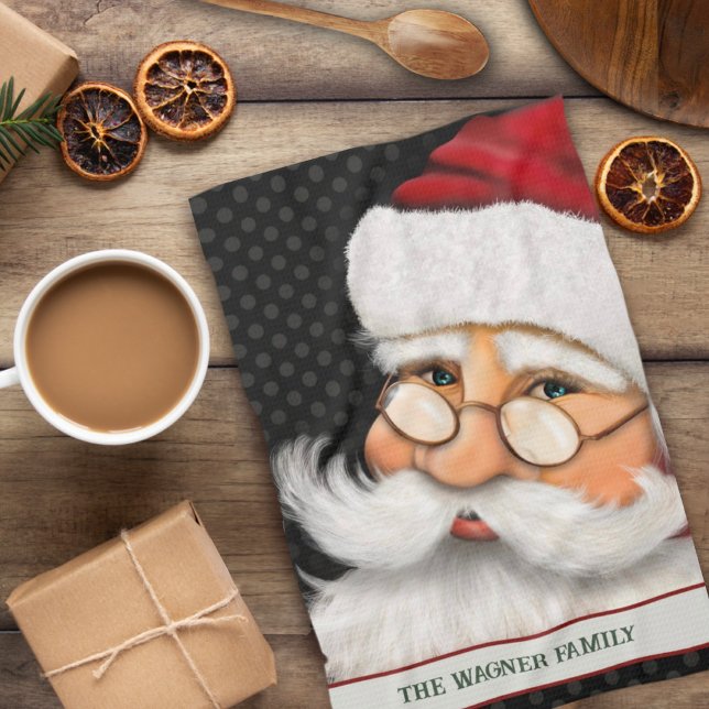 Paño De Cocina Grandes Navidades tradicionales Santa Personalizad (Subido por el creador)