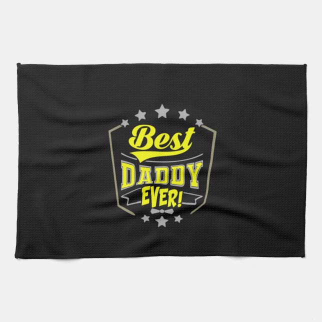 Paño De Cocina Grandfather Quotes | Best Daddy Ever (Horizontal)