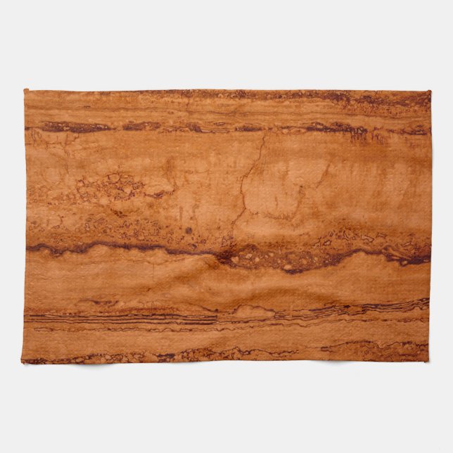 Paño De Cocina Granito de cañón de cobre, oro ámbar montañas Sedo (Horizontal)