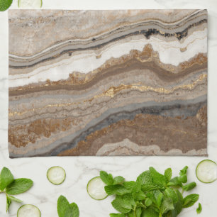 Paño De Cocina granito escandinavo mármol marrón gris beige
