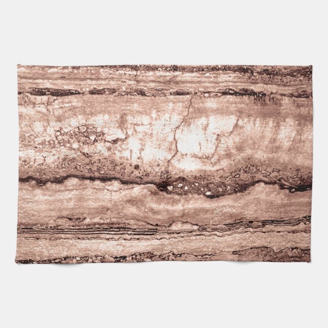 Paño De Cocina Granito naranja de sepia beige marrón moderno quem (Horizontal)