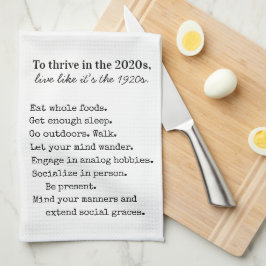 Paño De Cocina Granja 1920s vive simplemente