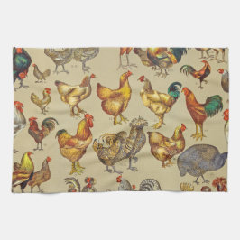 Paño De Cocina Granja de pollo de gallo