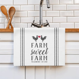 Paño De Cocina Granja dulce rural personalizada y rústica