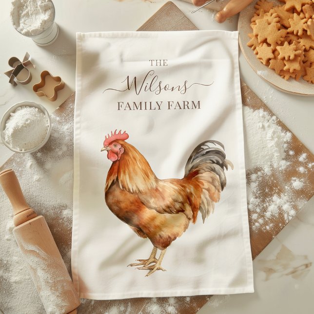 Paño De Cocina Granja Familiar Pollo Rústico Campo Granja  (Subido por el creador)