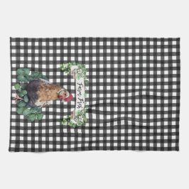 Paño De Cocina Granja | Pollo | Tapor colgante personalizado