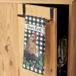 Paño De Cocina Granja | Pollo | Tapor colgante personalizado