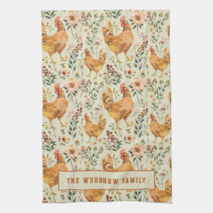 Paño De Cocina Granja Rustic Country Family Name