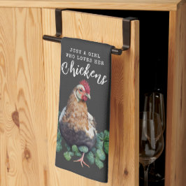 Paño De Cocina Granja | Sólo una Chica que ama a sus pollos