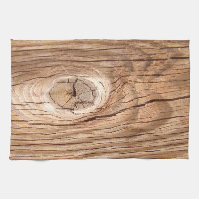 Paño De Cocina Grano de madera Knothole (Horizontal)