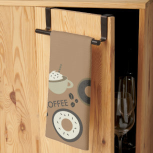 Paño De Cocina Granos de café Dulce Barista