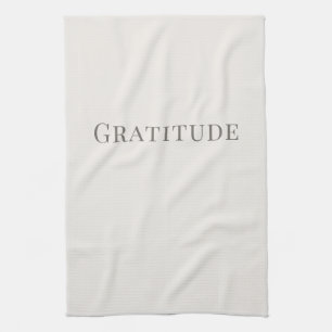 Paño De Cocina Gratitud – Diseño de tipografía minimalista