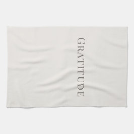Paño De Cocina Gratitude – Minimal Typography Design