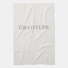 Paño De Cocina Gratitude – Minimal Typography Design